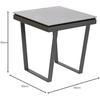 Table D'appoint - Home ESPRIT - Gris Métal - 51 X 51 X 53 Cm - Multicolore - Design Contemporain