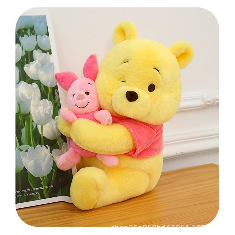 Adorable Cross-border Cartoon Plush Piggy Winnie the Pooh Hugging Doll - Perfect Gift for Girls