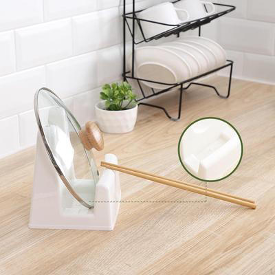 Pot Lid Holder Chopping Board Organizer Space Saving Spoon Rest for Cabinet