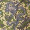 MAYA SAPANA Dragons In the Cloud Silk Square Scarf (Danish Green)