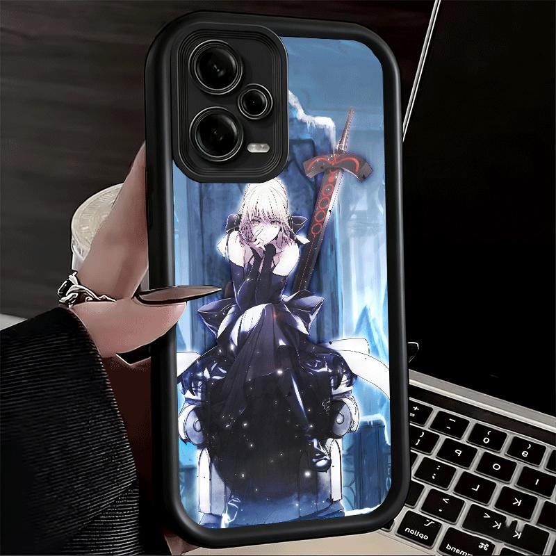 Fate Zero Stay Night Saber Soft Phone Case for Xiaomi Redmi Note 15 14 13 12 11 Pro Plus 10S 11S 4G 11T 5G Shell Silicone Funda