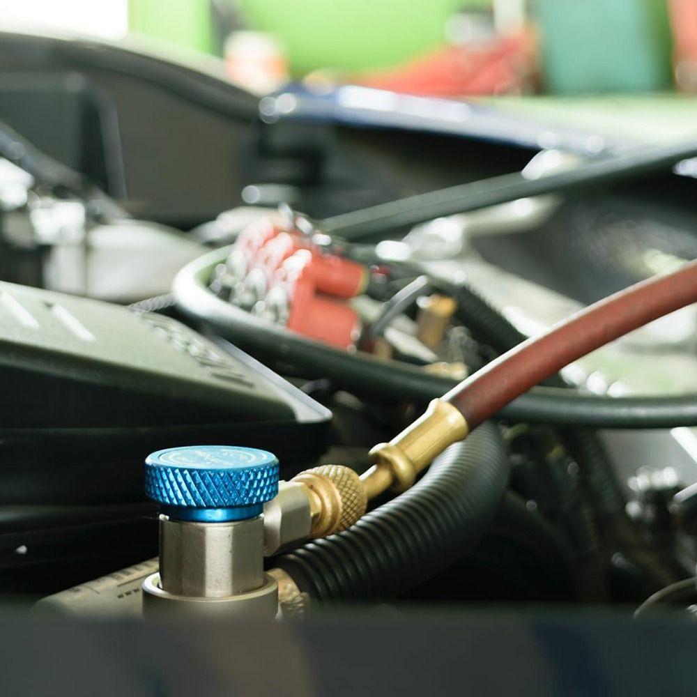 1/2Pcs High and Low Side R1234YF Quick Coupler Adapter AC Hose Fitting Connectors  R1234YF To R134A