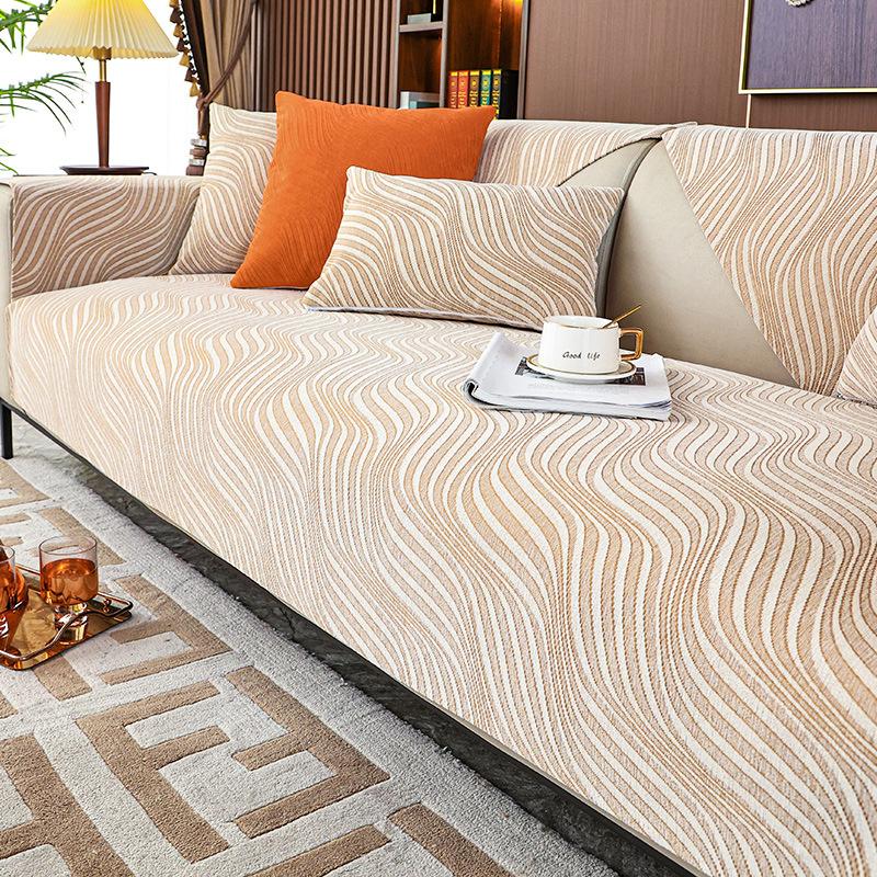 Light Luxury Sofa Cushion Chenille Four Seasons Universal Simple Non-Slip Sofa Cover Towel Cover Cushion