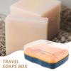 Soap Box 2pcs Plastic Portable Bathroom Soap Holder Dish with Lid for Travel Home Kitchen Shower Container Storage