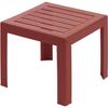 Coffee Table - GROSFILLEX - MIAMI - 40x40x41cm - Bossa Nova Red