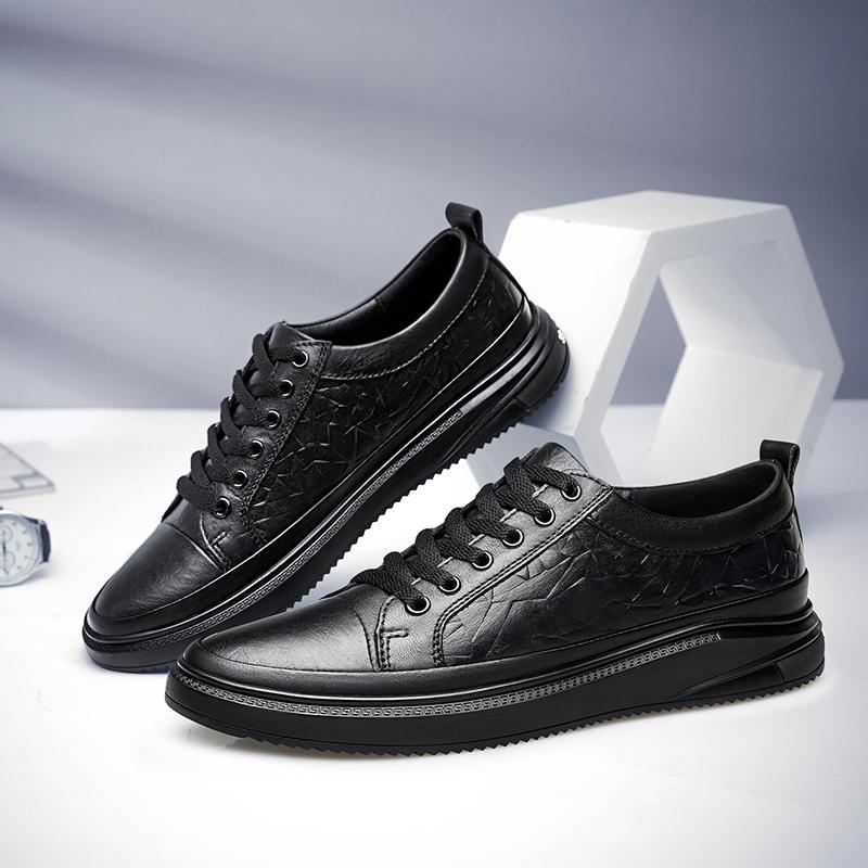 Mode Neue Herren Freizeitschuhe Handgefertigt Vintage Herren Skateboard Schuhe Luxusmarke Herren Vulkanisierte Schuhe Echtleder Sneakers