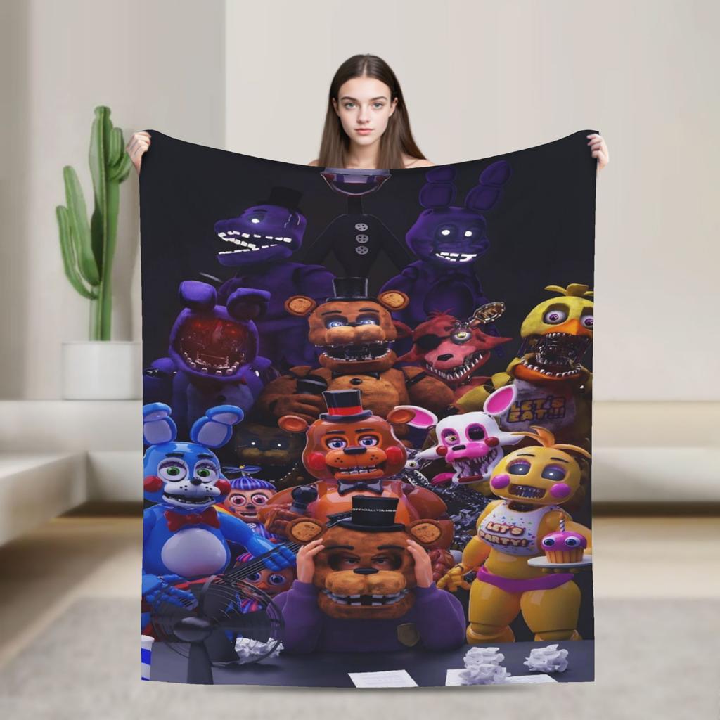 At F-Freddys Blanket Warm Comfortable Plush Bedding Throws For Kids Adult Couch Chair Sofa Bed Flannel Bedspread Bed Cover