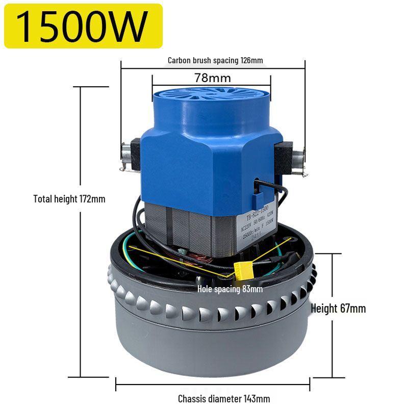 Motore Aspiratore Industriale ad Alta Potenza Jieba Chaobao Jiamai con Accessori in Rame Puro