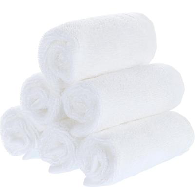 6pcs White Cotton Face Cloths Facial Cleaning Cloth Towel Washcloth Makeup Remover Wipes 20x20cm
