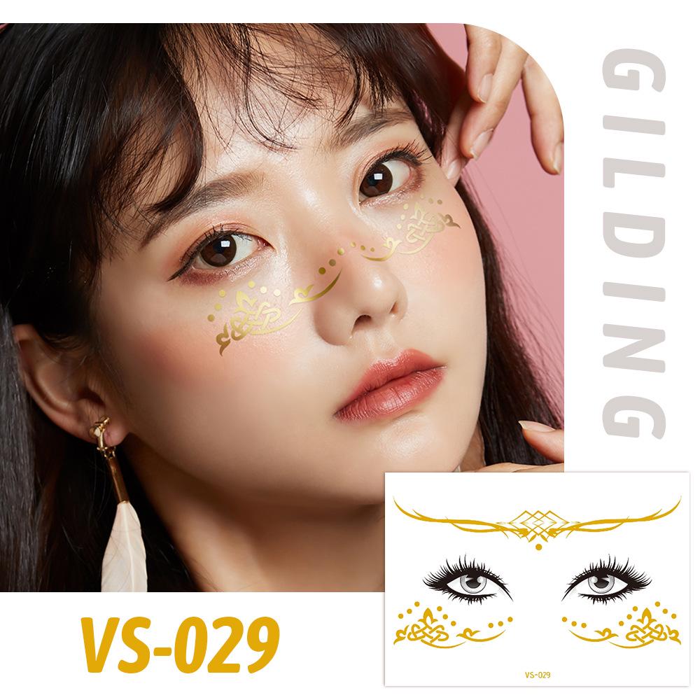 Trendy European Music Festival Waterproof Face Tattoos & Freckle Stickers