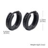 Pendientes de Aro Runas Vikingas Nórdicas Retrol para Hombres, Huggies Clásicos de Acero Inoxidable con Nudo Celta, Regalos de Joyería Punk Cool