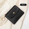 New Ultra-thin Card Bag, Short Zipper Women's Wallet, Fashionable and Simple Keychain, Coin Change Bag.