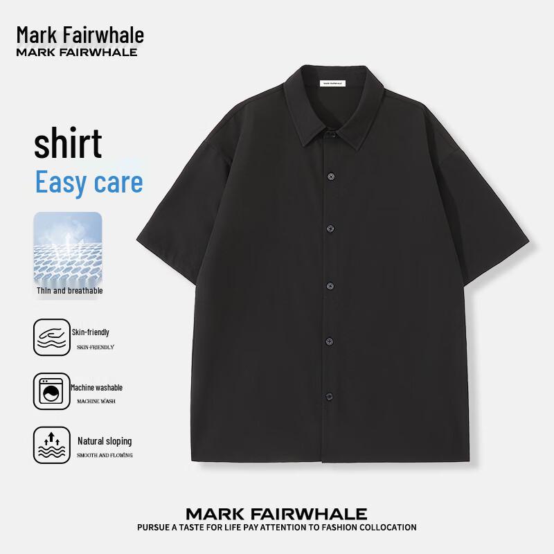 MARK FAIRWHALE Men s Casual Short Sleeve Polo Shirt M
