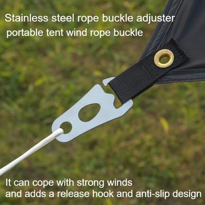 304 Stainless Steel Wind Buckle,tent Adjuster, Wind Buckle Camping Rope Buckle,tent Fastening Accessories Tent Quick Knot Buckle