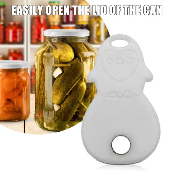 Jar Opener for Bottles And Cans Heavy-duty Can Lid Lifter with Hanging Hole Easy Lid Opening Tool Compact Kitchen Gadget for Arthritis