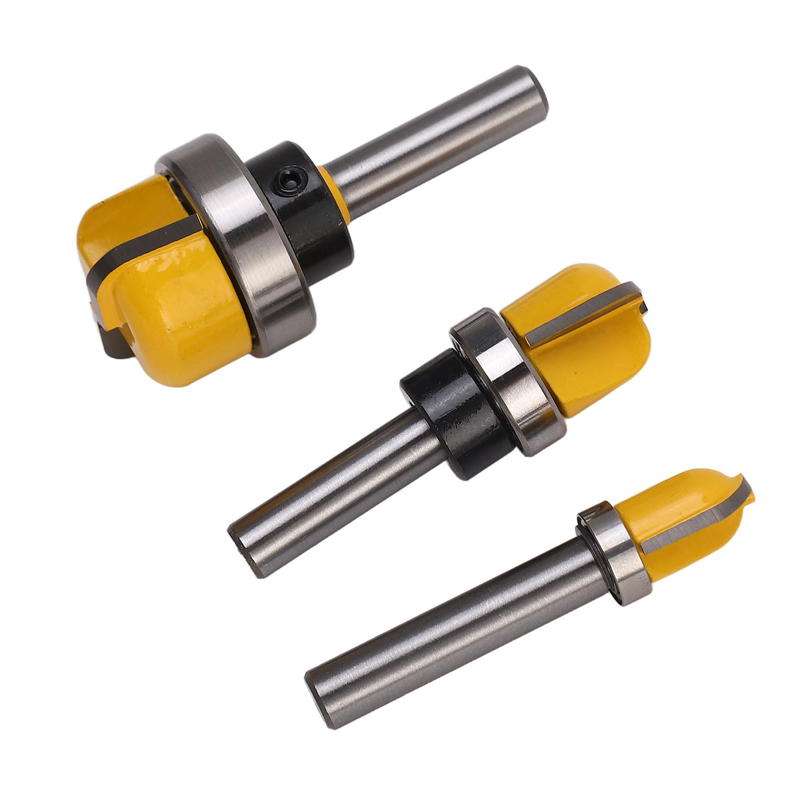 

3Pcs Router Bit 8mm Round Shank Bowl and Tray Router Bit Cutter for Cutting Woodworking