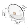 Glass or Metal Pan Cover Holder Carbon Steel Pot Lid Storage Rack for
