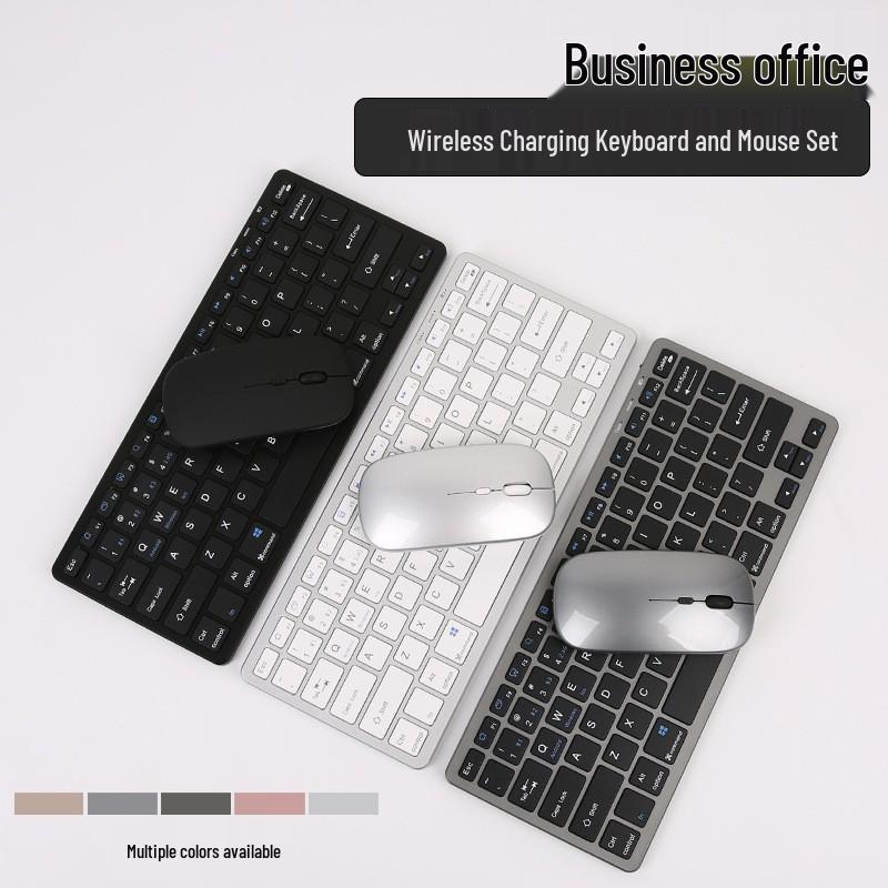 Ultra-Thin Silent Bluetooth & 2.4G Wireless Dual-Mode Keyboard and Mouse Set