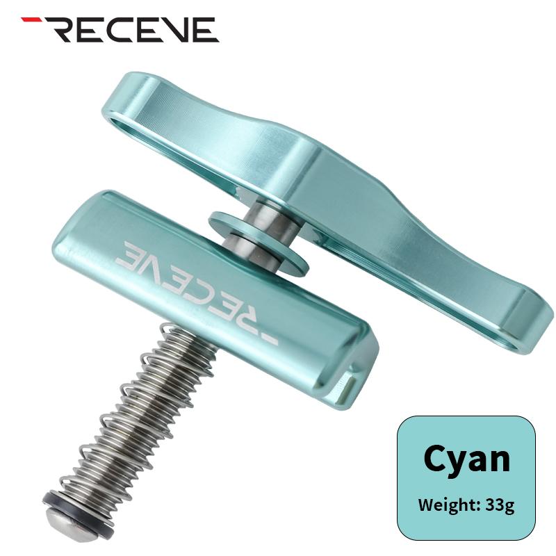 RECEVE Folding Bike C Buckle Knob Hinge Clamp Bicycle Titanium Alloy Handle Hinge Clamp Kit Folding Buckle Fixed For Brompton