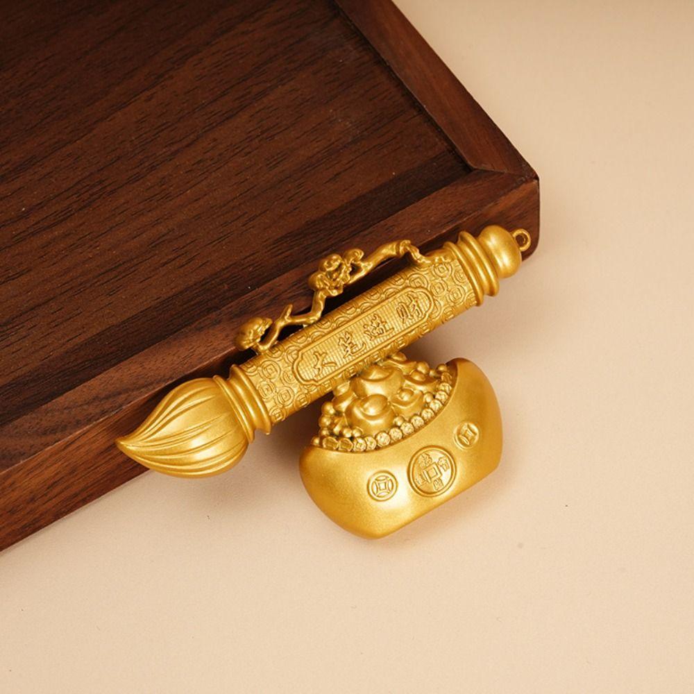 Yuanbao Element Välstånd Skrivbordsdekoration Zink Zinklegeringsmaterial Yuanbao Drakhantverk Hemdekoration