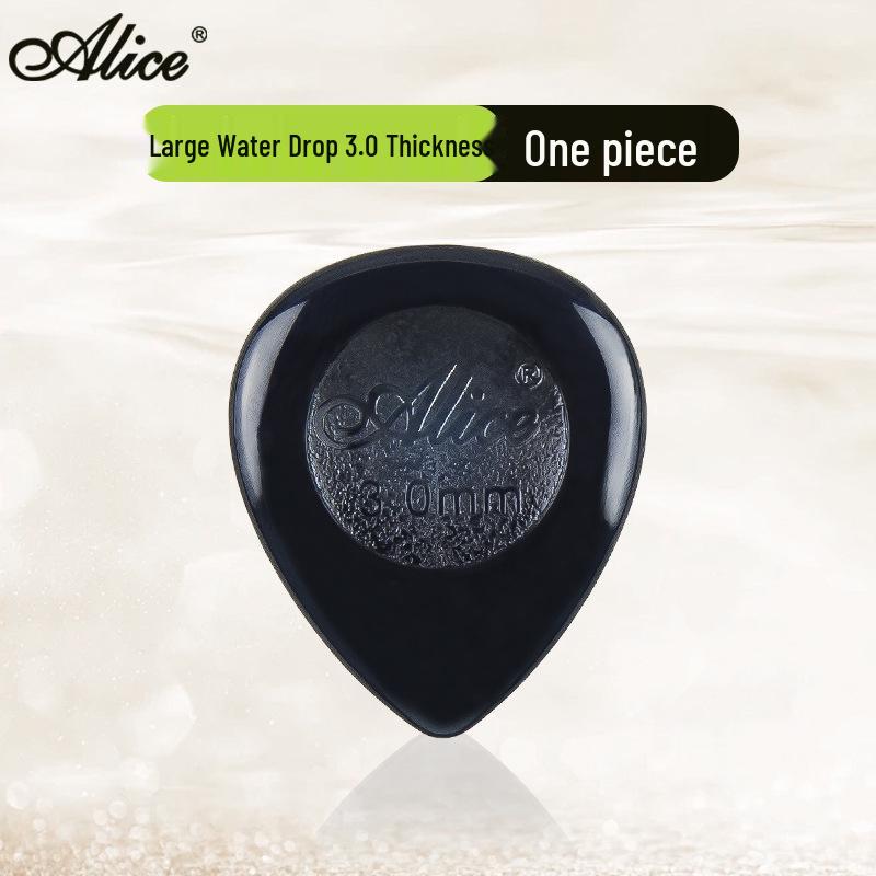 Alice Transparent Water Drop Bass Guitar Pick - Optional Thickness: 1.0mm, 2.0mm, 3.0mm