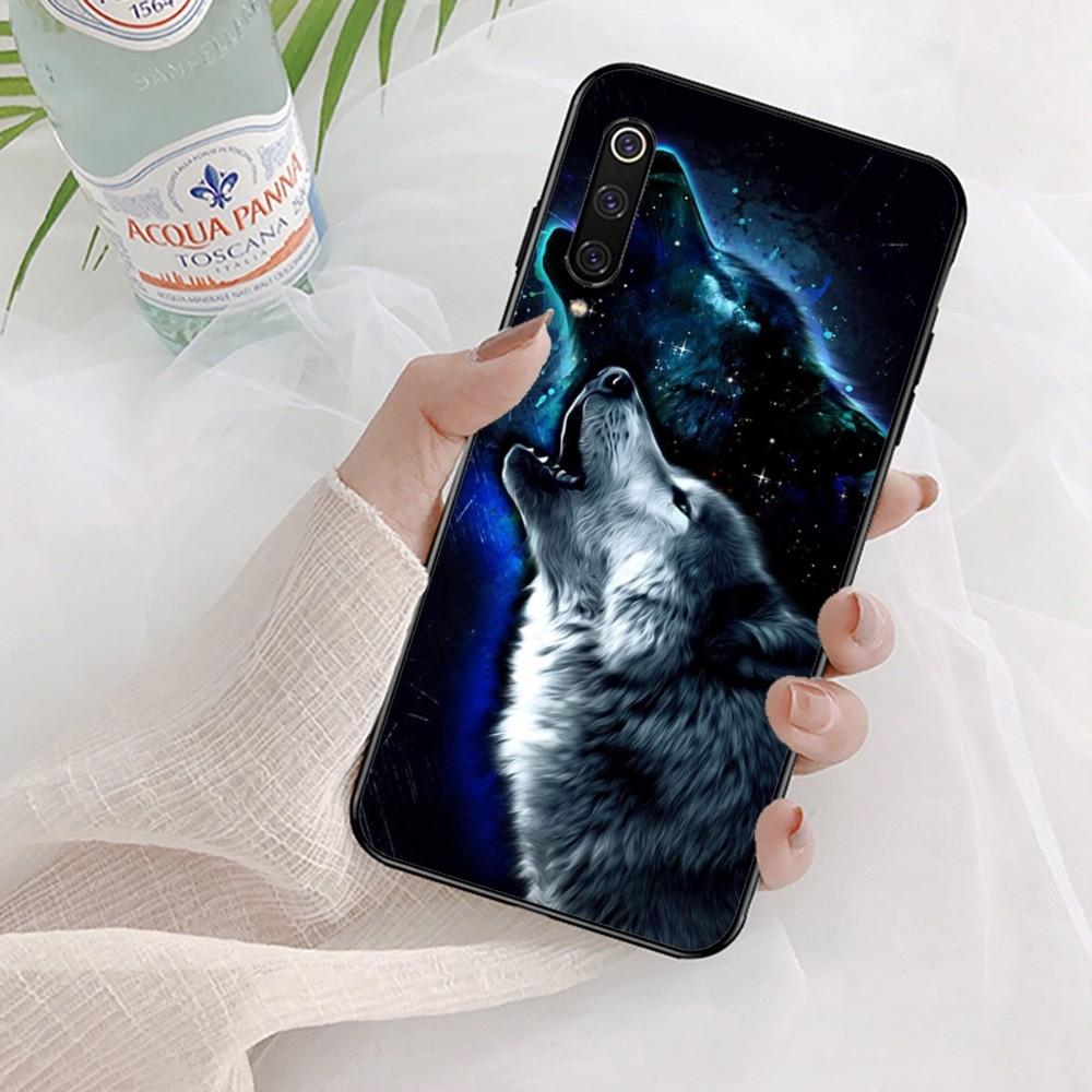 Animal The Wolf Howl Phone Case For Xiaomi Mi 5X 8 9 10 11 12 Lite Pro 10T PocoX3pro PocoM3 Note 10 Pro Lite