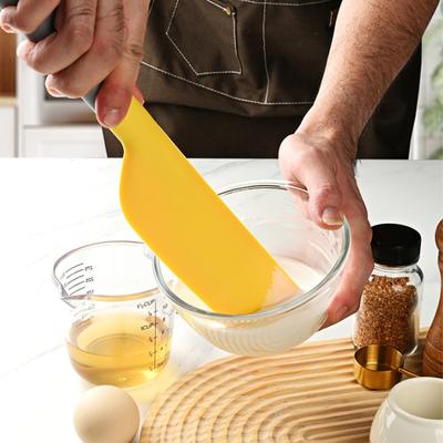 1PC Multi-Purpose Silicone Spatula Heat Resistant Baking Scraper All-in-One Food Grade Spatula Cream Scraper Cake Baking Tool