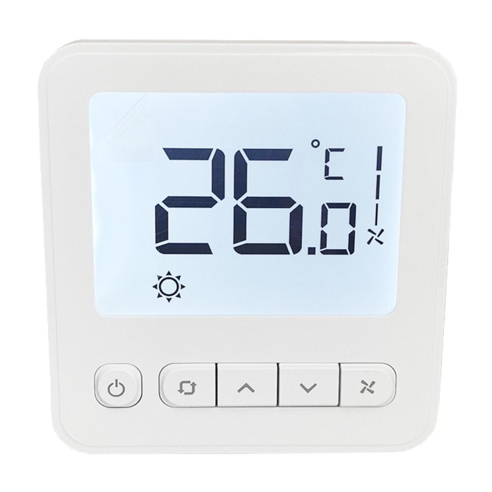 For Indoor Climate Control Smart Thermostat with LCD Display Programmable Settings and Precise Humidity Regulation