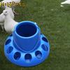 Food Dispenser Automatic Chicken Feeder 11 Holes Plastic Pigeon Feeder Trough Shape Bird Feeding Bucket Poultry