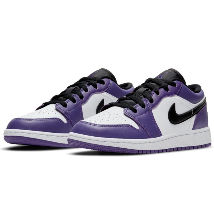 Jordan 1 Low Court Purple White GS 553560-500