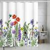 Quick-Drying Waterproof Bath Curtain Washable Partition Curtain Shower Curtains  Home Decoration