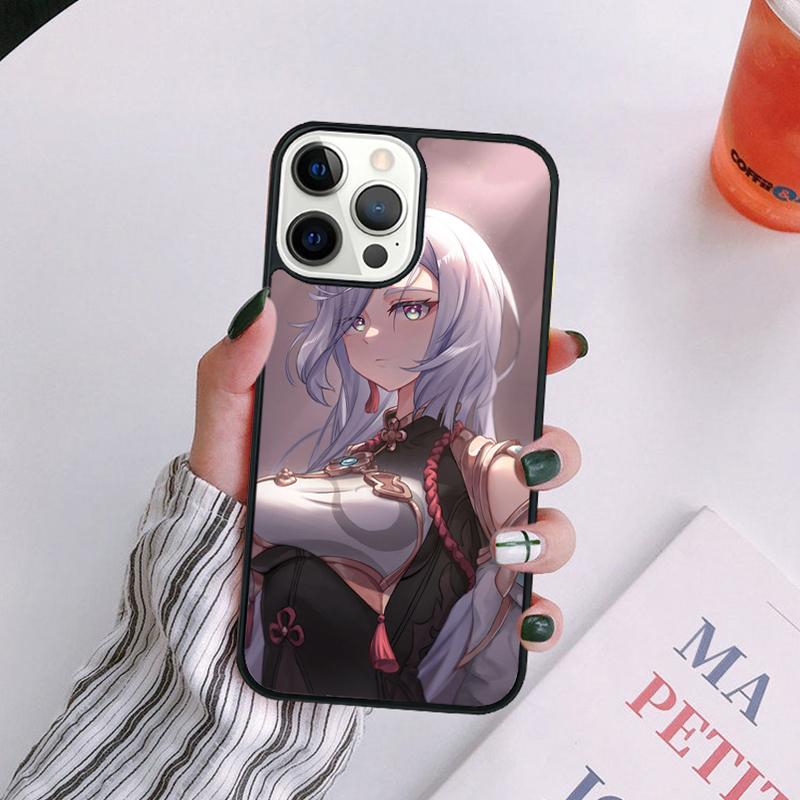 Genshin Impact Shenhe Phone Case For iPhone 17 Air 14 13 12 16Pro Max 15 Plus Max Cover Shell Coque