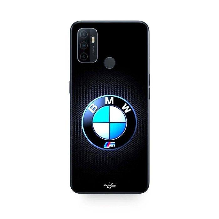Coque pour Oppo A32 Bmw Logo M lumineux carbone