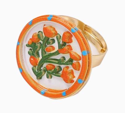 Flower Adjustable Geometric Vintage Ring Women Wholesale Jewelry