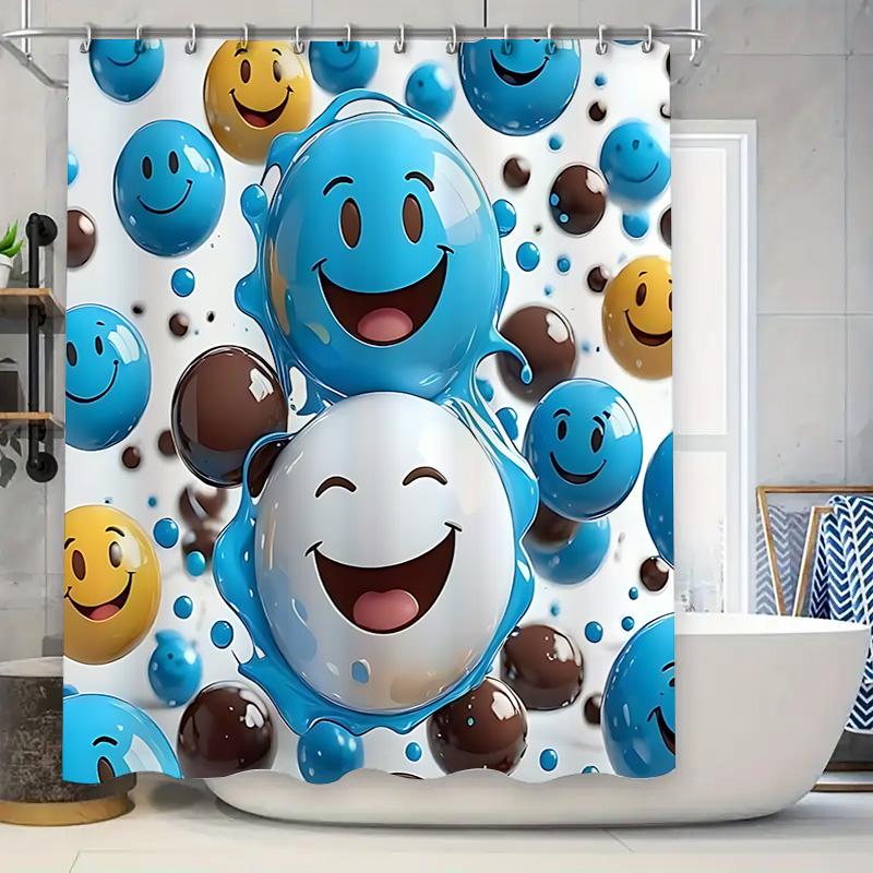 Cartoon Smile Face Decor for Bathrooms Suitable for Kids and Adults Home Decoration to Enhance Space Waterproof  Durable