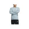 Adidas Logo Print Pattern Crew Neck Pullover Sweatshirt Men Sweatshirt Blue HY5849