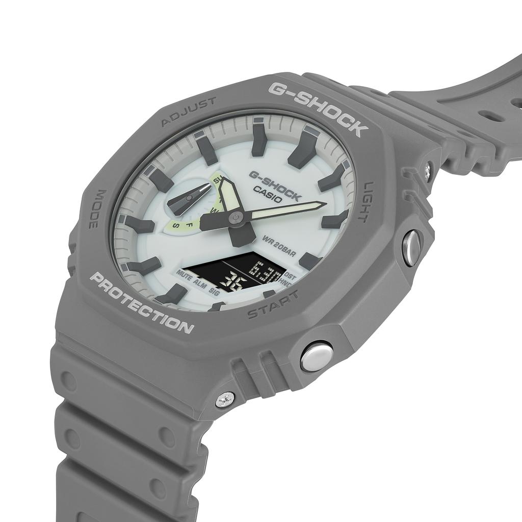 Casio Unisex Liquid Crystal/Analog Dual Display Series Gray Watch GA-2100HD-8AP GA-2100HD-8AP