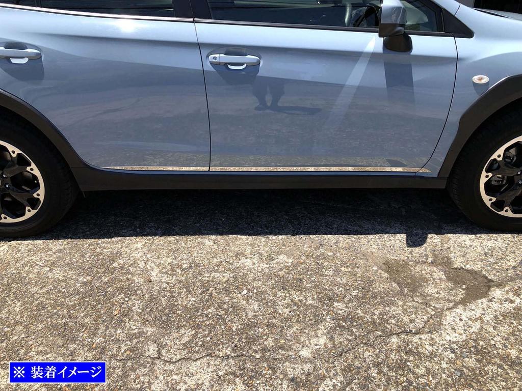 BRIGHTZ Impreza Sport GT Super Mirror Finish Stainless Steel Plated Side Door Under Molding 6PC GTE GT2 GT3 GT6 GT7 T2 T3 T6 T7 Impreza Sport