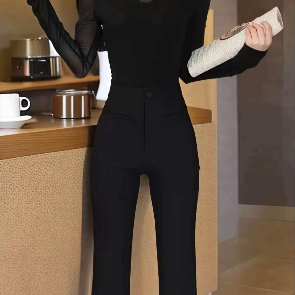

Leg Goddess Micro-Flare Stretch Pants: Enhancing Height and Slimness with Stylish Prints. L (55-60 kg)