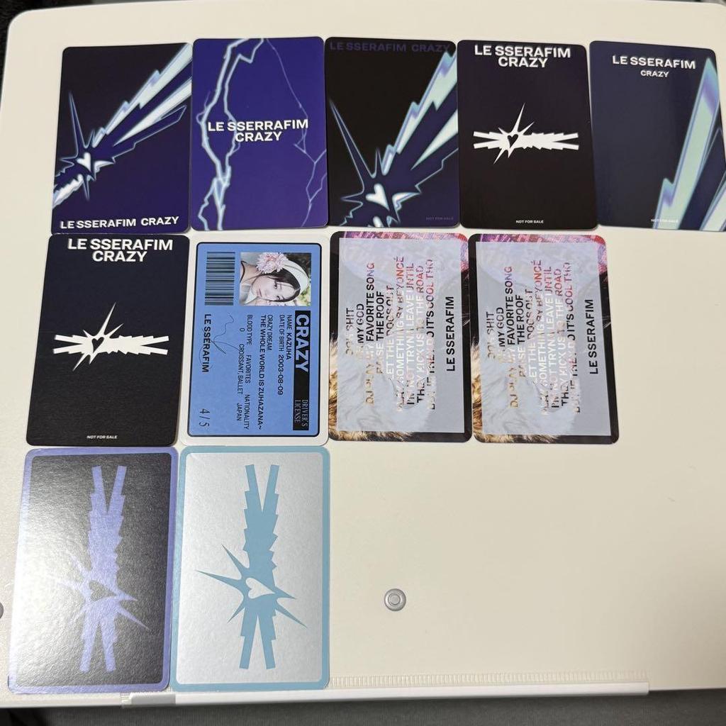 [USED] LE SSERAFIM Lucera CRAZY Trading Card Kazuha