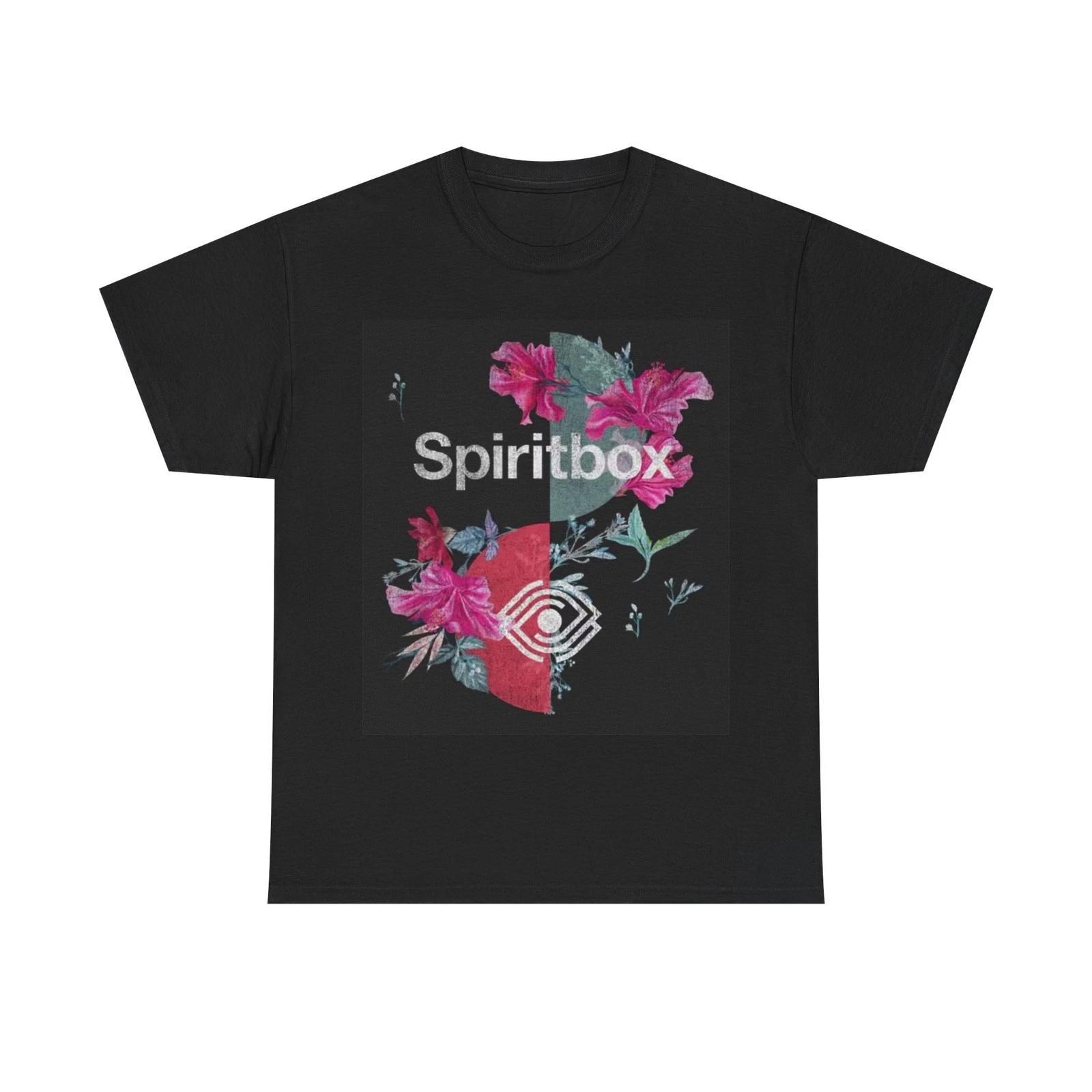 

SpiritBox Tshirt Rock Retro Graphic Flowers Unisex Heavy Cotton Tee S