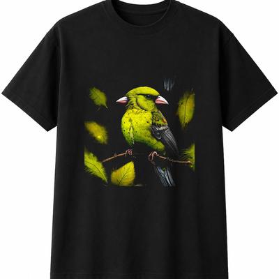 Detailed Greenfinch Mens Womens T-Shirt Bird Wildlife Unisex Novelty Gift Tee