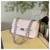 IELGY Large-Capacity Diamond Chain Bag All-Match Small Square Bag Can Be One Shoulder Can Cross-Body