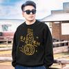 Men's Plus Size 2025 Trendy Autumn/Winter Round Neck Thick Velvet Long Sleeve Casual Loose Pullover Hoodie