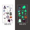 1pc Luminous Tattoo Ghost Taty Fake Tattoo Glowing In Dark Waterproof Temporary Tattoo Stickers Halloween Party for Kids
