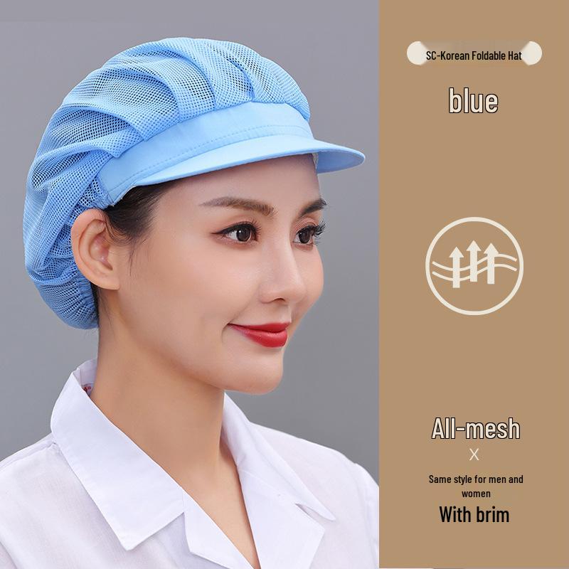 Unisex Atmungsaktive Mesh Kochmütze für Küche und Catering, Anti-Öl, Haarschutz