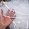 Long Wedding Veil Lace Veils with Hair Comb Wedding Hair Accessories White 2-Layer Wedding Veil