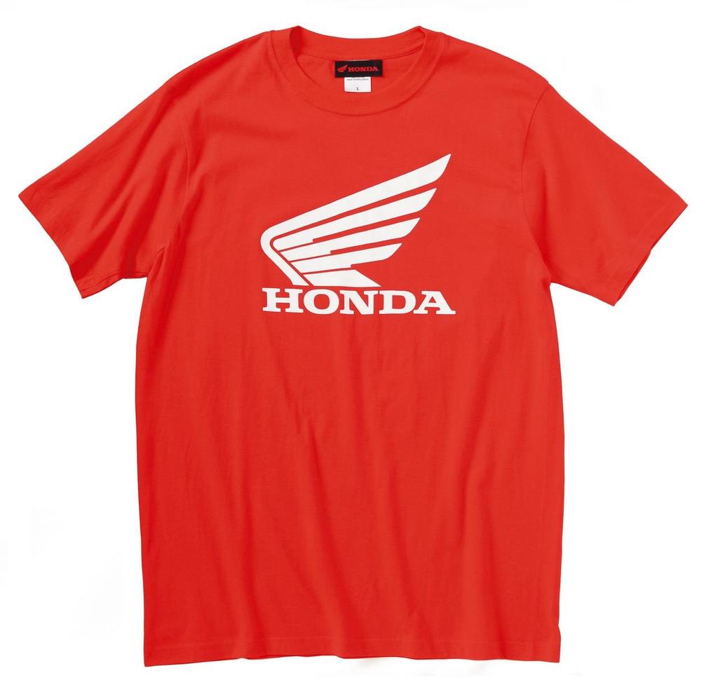 Honda Wing Size T-shirt, T-shirt, Red, M, 0SYTN-W56-RM