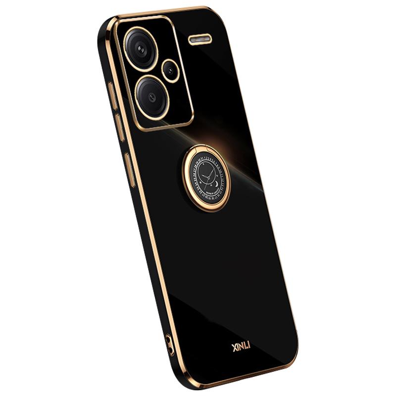 XINLI For Xiaomi Redmi Note 13 Pro+ 5G Case with Ring Kickstand TPU Phone Back Cover