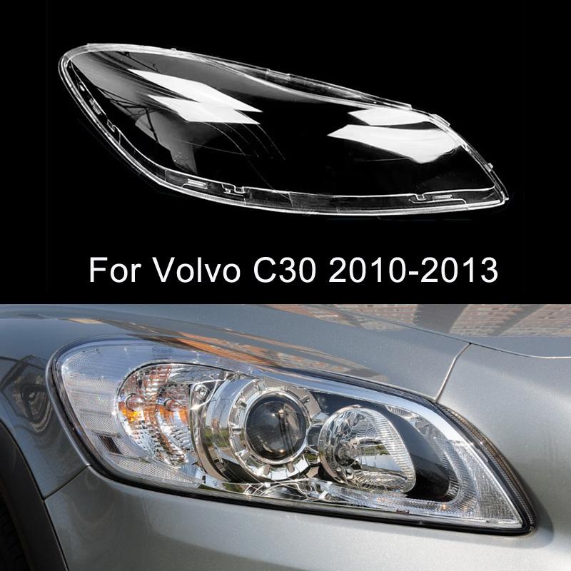Headlamp Caps For Volvo C30 2010-2014 Car Front Headlight Lens Cover Lampshade Lampcover Head Lamp Light Clear Shell